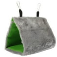 thumbnail image 6 of OATIPHO Plush Bird Hammock Grey Comfortable Hanging Bird Nest for Parrot Cage Supplies, 6 of 8