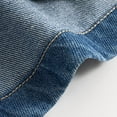 thumbnail image 6 of Hinvhai Maternity Jean Shorts for Women Low Waist Ripped Stretchy Comfy Soft Summer Denim Short Pants Blue M(M), 6 of 8