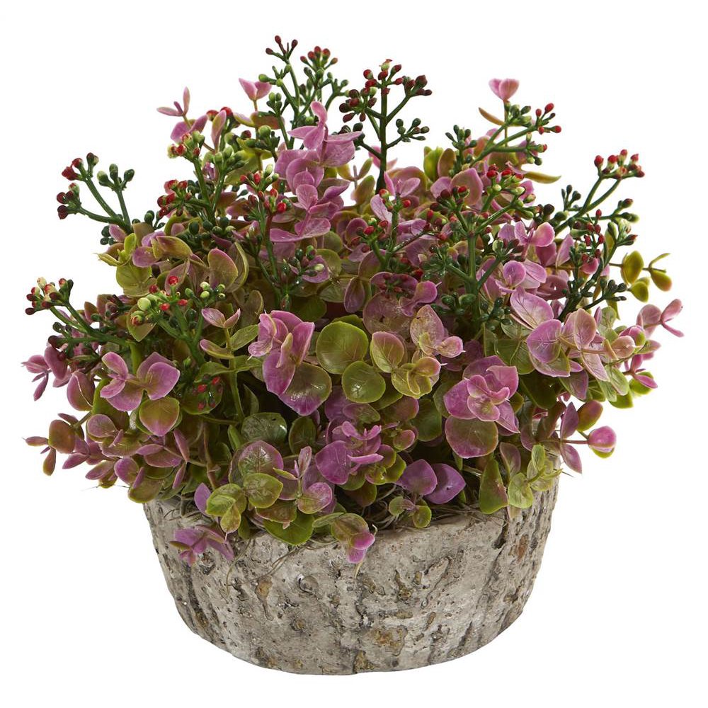 Eucalyptus Artificial Plant in Oak Planter