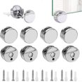 thumbnail image 1 of Mirror Clips, 8 Pieces Zinc Alloy Glass Shelf Bracket, Mirror Fasteners for Fixing Glass Mirrors, 1 of 5