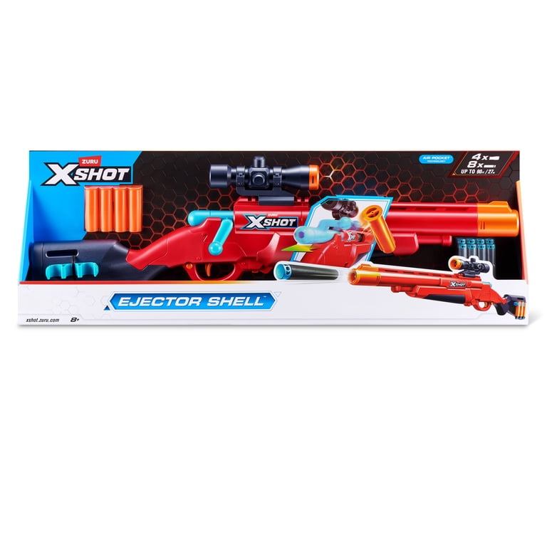 XSHOT Excel Ejector Shell by ZURU Outdoor Blaster with Scope, 8