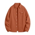 thumbnail image 4 of Lmueinov Long Sleeve Shirts for Men Solid Collared Loose Fit Button Up Tops with Pocket Lightweight Button Down Casual Office Outdoor Outfits, 4 of 4