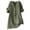 *Army Green, variant on Women's V-Neck Basic Tunic Shirt,Short Sleeve Button Down Blouse For Women,Ladies Loose Fit Casual Long Top with Pockets,Army Green,S-2XL