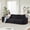 Black + Chenille + 3 Seat + Foam, variant on ChenyueFurn 109" Modern Chenille 3-Seater Sofa, Deep Seating with Thick Armrests,Beige