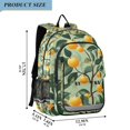 thumbnail image 2 of FORMRS School Backpack 17" Student Travel Bag with Laptop Compartment, Orange Tree, 2 of 7