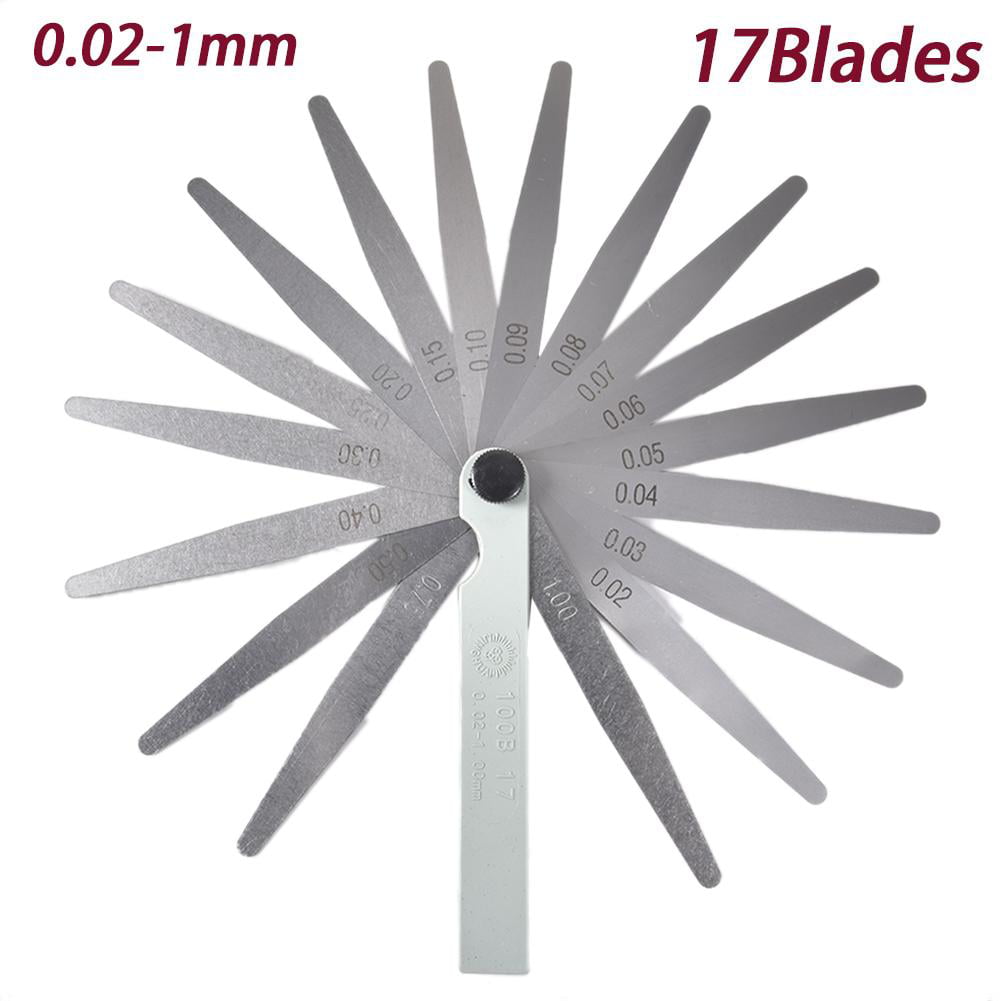 0.02-1mm 17 Feeler Thickness Measure Gauge Motorcycle Valve Clearance Tool