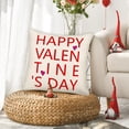 thumbnail image 4 of Happy Valentine’s Day Pillow Covers 18x18 Inch Valentines Decor for Home Love Heart Lettering Words Pillows Decorative Throw Pillows Farmhouse Wedding Anniversary Cushion Case for Sofa Couch, 4 of 6