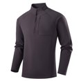 thumbnail image 3 of MiYuan Mens Quarter Zip Pullover Stand-Up Collar Golf Shirts Long Sleeve Golf Running,Quarter Zip,Thermal Warm,Lightweight,Long Sleeve ,Stretchy,Pullover Sweater Top Workout Wear, 3 of 6