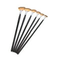thumbnail image 3 of NIBOLOG Fan Shape Wooden Handle Paintbrush Pen Acrylic Water Oil Painting Artist Brushes, 3 of 7