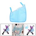 thumbnail image 3 of Colgante de red para cochecito Universal Buggy Net Bag Pram Side Hanging Net Almacenamiento de Pañales de Bolsillo - Azul Azul Fanmusic Colgante de red para cochecito, 3 of 5