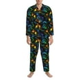 thumbnail image 3 of Kdxio Retro Truck Men’s Pajama Set Pajamas For Men 2 Piece PJ Set with Men Pajama Pants and Long Sleeve T-Shirt Lounge Set-X-Large, 3 of 7