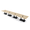 Blonde Surfside Ash w/Matte Black Base with Electric, variant on 22 Person Rectangular Modular Boardroom Table Black Bases Power Units