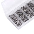thumbnail image 4 of LLC 200PCS 5Sizes Heavy Duty Stainless Steel Split Rings Solid Lures Connectors Fishing Tackle, 4 of 7
