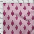 thumbnail image 2 of oneOone Cotton Silk Fabric Leaves|Floral & Paisley Block Printed Craft Fabric BTY 42 Inch Wide, 2 of 4