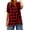 Red, variant on Staron Summer Tops for Women Casual Checkered Linen Shirt V Neck Short Sleeve Button-Up Loose Blouse, Red XXL