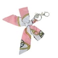 thumbnail image 5 of Unique Bargains 1 Pc Fashion Bow-knot Scarf Handbag Charm Bag Accessories White, 5 of 5