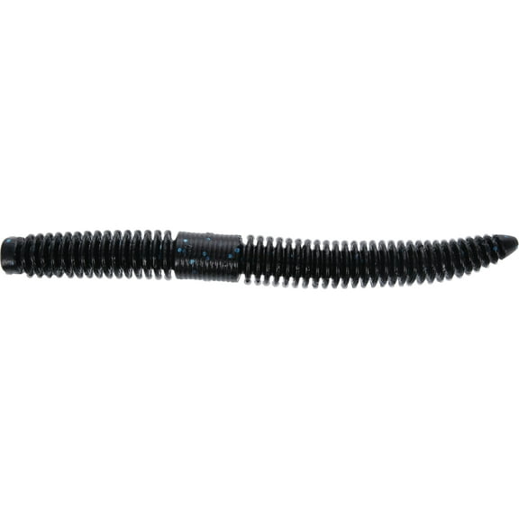Yamamoto Slinko Worm Black w/ Large Blue Flake