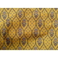 thumbnail image 4 of oneOone Cotton Poplin Yellow Fabric Leaves & Floral Block Sewing Material Print Fabric By The Yard 42 Inch Wide, 4 of 4