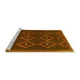 thumbnail image 2 of Ahgly Company Machine Washable Indoor Round Oriental Yellow Traditional Area Rugs, 6' Round, 2 of 4