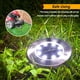 thumbnail image 5 of Luces solares de tierra, 8 luces LED de jardín, luces de disco, iluminación de paisaje al aire libre en el suelo para césped, patio, camino, patio, cubierta, pasarela, paquete de 4 Xemadio XM062-2, 5 of 9