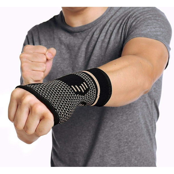 CFR Copper Wrist Support Compression Sleeves Guaranteed Braces for