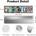 thumbnail image 2 of Chicken Coop Metal Tin Sign Funny Vintage Slim Street Signs 16 x 4 Inch Wall Art for Home Farmhouse Bar Cafe Garage Indoor Outdoor Decor, 2 of 5