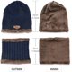 thumbnail image 2 of Gorro de punto cálido para niños y bufanda circular, gorro de esquí para niños y niñas, 2 of 5