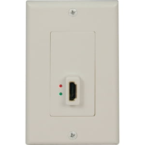 Tripp Lite HDMI Display-Side Wallplate with Active Signal Booster, White (F/F)
