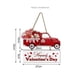 thumbnail image 3 of Arte mural de madera para San Valentín | Letrero colgante de camioneta roja y corazón | Decoración rústica para entrada, jardín o fiesta | Regalo ideal para novia, familia y nuevos propietarios, 3 of 9