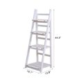 thumbnail image 4 of Garfans 4 Tier Foldable Wooden Ladder Shelf Flower Stand Flower Plant Display Stand Indoors Outdoors, 4 of 5