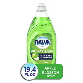 Dawn Ultra Antibacterial Liquid Dish Soap, Apple and Blossom Scent, 19.4 Fluid Ounce
