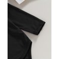 thumbnail image 5 of Infant Baby Girl Fall Romper Ruffle Long Sleeve Crew Neck Solid Color Bodysuit Playsuit, 5 of 7