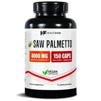 HealthFare Saw Palmetto for Men & Women | Extract 4000mg | 150 Vegan Capsules | Extra Strength Herbal Supplement | Supports Prostate, Urinary, Hair & DHT Balance | Non-GMO, Gluten-Free | Made in USA