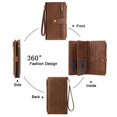 thumbnail image 3 of Beltzy Wallets for Women RFID Blocking Leather Ladies Wallet Large Capacity Double Zip Wristlet Clutch | Credit Card Holder Phone Purse, 3 of 8
