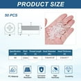 thumbnail image 2 of Uxcell 50Pcs Clear Acrylic Screws, M3x15mm PC Plastic Phillips Round Head Bolts, 2 of 7