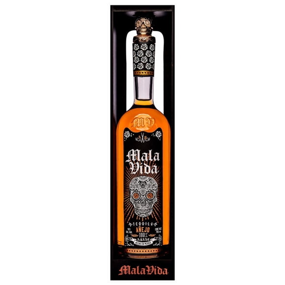 Paquete de 3 Tequila Mala Vida Añejo 700 ml