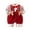 Red, variant on Zwiiyzr Baby Infant Boys Girls 2-24 Months Christmas Outfits Hooded Fleece Rompers Thick Fluffy Jumpsuit Winter Warm Outerwear Outfits Long Sleeve Onesie Red
