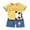 A567-Light Yellow, variant on Caqnni Toddler Girls Summer Outfit Cotton Top and Shorts Clothing Set 2Pcs Summer Playwear Beach Outfits 12-18 Months,Blue