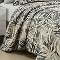 thumbnail image 6 of Reversible Bedspread Set – Lightweight Zebra Animal Print Quilt with Shams - Safari Jungle-Inspired Bedding (Alley, Queen), 6 of 6