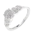 thumbnail image 4 of Diamond Ring White Gold Womens Engagement Ring 1/4ctw 10K White Gold Round Top, 4 of 4