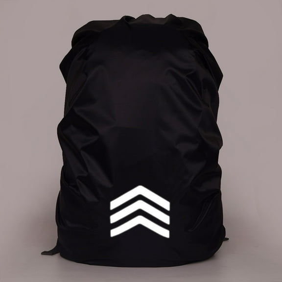 Outdoor Backpack Rain Cover Reflective Waterproof Raincover Case Elastic-Straps Black 8 17L/25 29L/30 40L/45 55L/60 70L