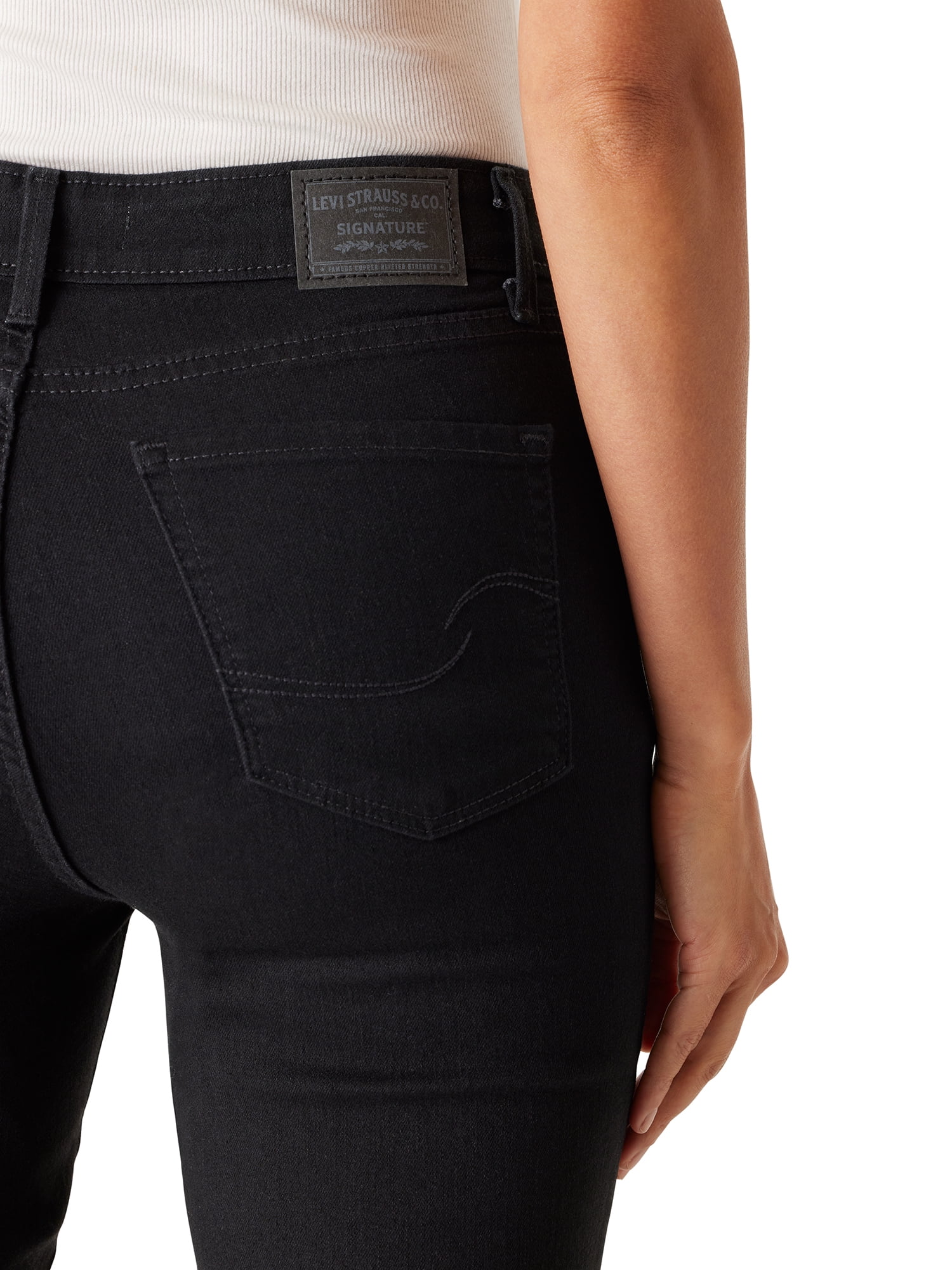 Levi Strauss Signature Women's Mid Rise Skinny Jeans, Tummy-Smoothing Pannel, Sizes 2-20