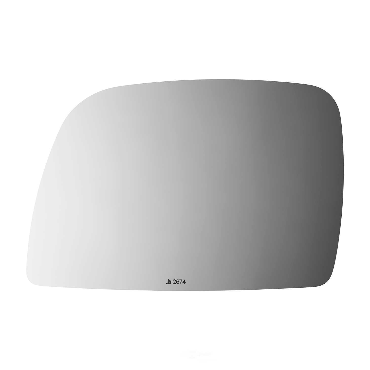 Burco Side View Mirror Replacement Glass - Clear Glass - 2674