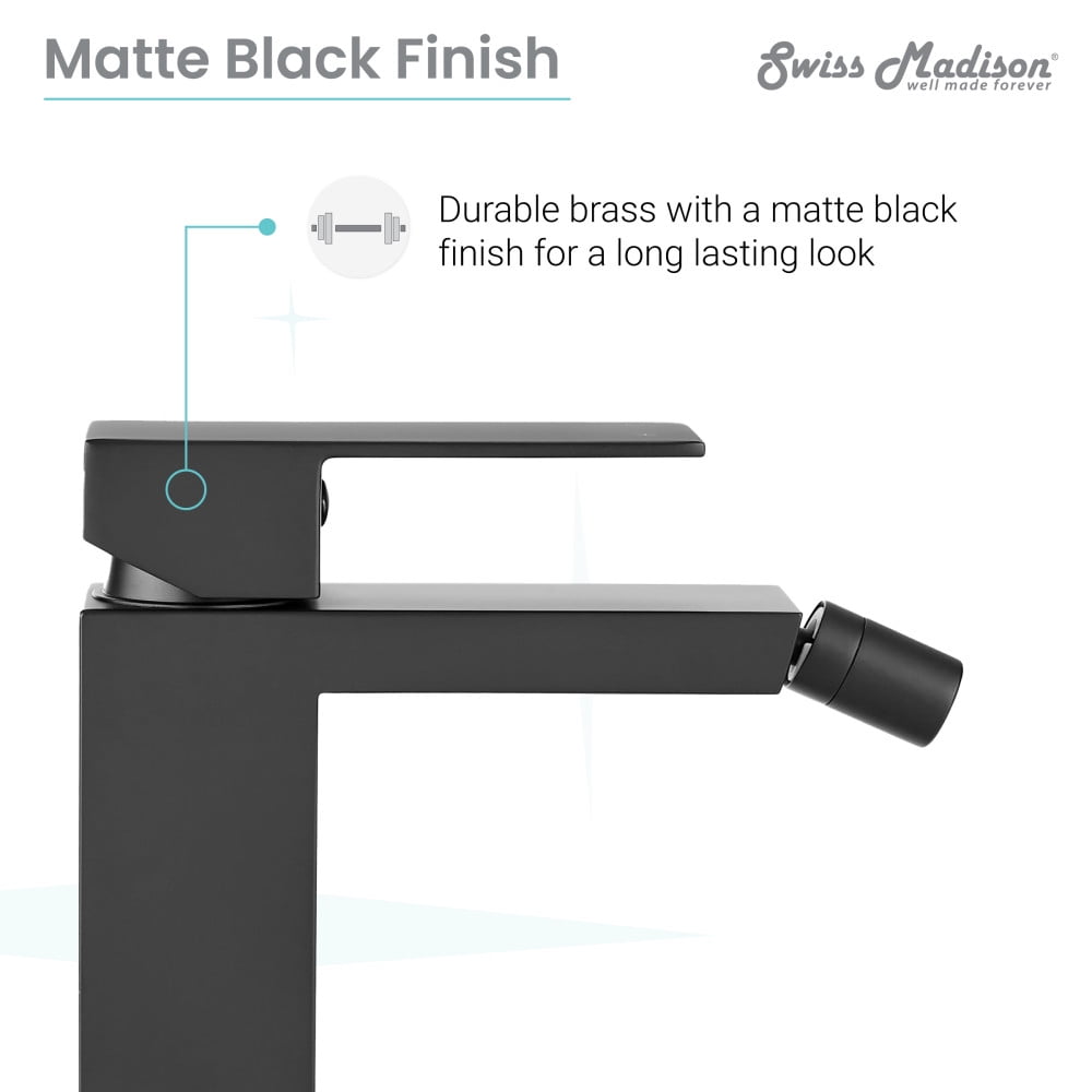 Concorde Bidet Faucet in Matte Black