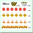 thumbnail image 5 of BuildZone Cupcake Creations Kit - 24pc Construction Toppers & Wrappers Set. Perfect for Kids Birthday Parties, Cake & Muffin Decor. Get creative with this fun baking supply!, 5 of 5