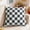 Gray, variant on AURIGATE 17.72" Checkerboard Throw Pillow Cover Soft Short Plush Shearling Checkered Decorative Pillow Case for Sofa Couch Bed Living Room Home Decor