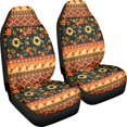thumbnail image 3 of POLERO Easy to Install Front Seat Cover for Sedan, Waterproof Breathable Vehicle Seat Covers Polyester 2 Pack, Floral Geometric Birds, 3 of 13