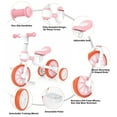 thumbnail image 3 of XJD 3-in-1 Toddler Tricycle for 1-5 Years Old Boys Girls Toddler Bike Kids Trikes for Balance Training Baby Bike Infant Trike, 3 of 11