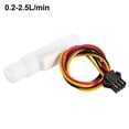 thumbnail image 2 of G1/4" Hall Effect Water Flow Sensor Switch Flowmeter Fluid DC5V 0.2-2.5L/min, 2 of 5