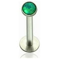 thumbnail image 2 of Labret Monroe Push In design with Soft Enamel Back for Comfort and Opalite Synth, 2 of 12